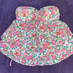 Abercrombie and Fitch Ruffled tube top